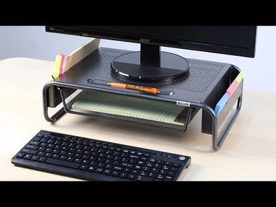 Metal Art Organizer 5 Monitor Stand with Drawer