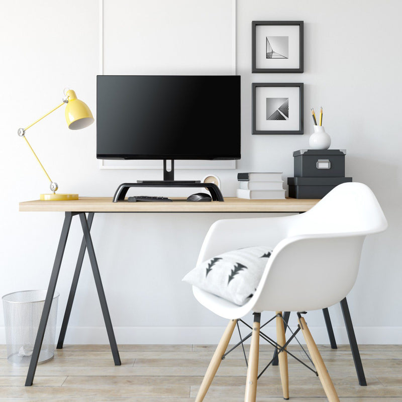 Lifestyle image Ergoriser monitor stand shown in furnished room