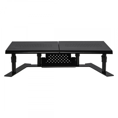 Studio image ErgoTwin Dual Monitor Stand in low position