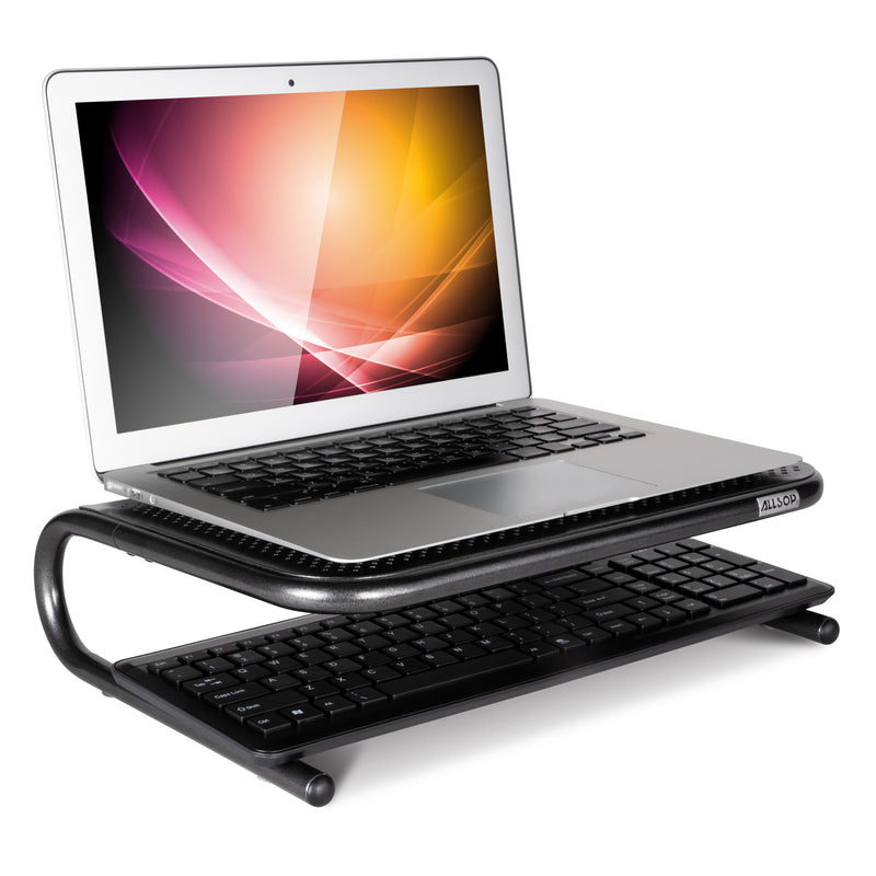 Metal Art Jr. Monitor Stand 14-Inch Wide Platform - Pearl Black