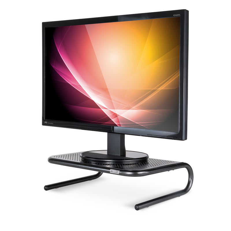 Metal Art Jr. Monitor Stand 14-Inch Wide Platform - Pearl Black