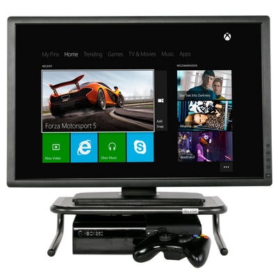 Metal Art Jr. Monitor Stand 14-Inch Wide Platform - Pearl Black